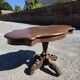 Antique round table in solid oak