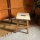 Vintage solid oak stool