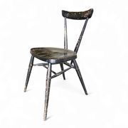 Chaise empilable noire Ercol L.Ercolani années 1950
