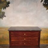 Commode bureau Louis Philippe en acajou