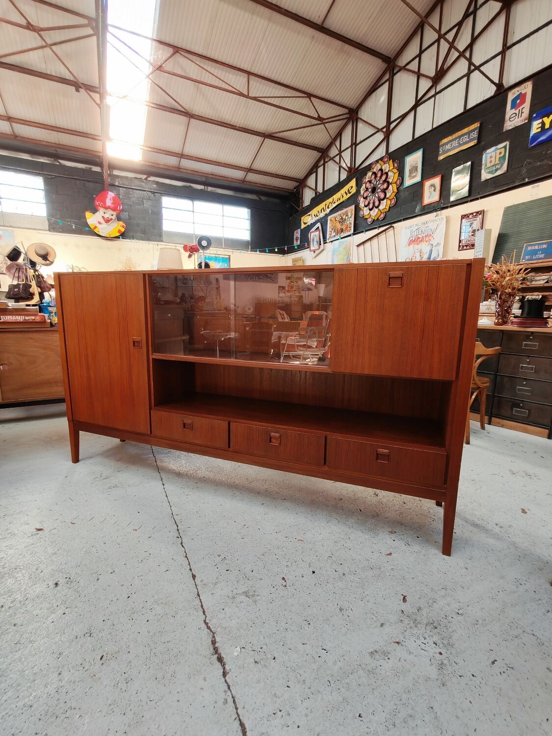Vintage sideboard in solid teak - Scandinavian design