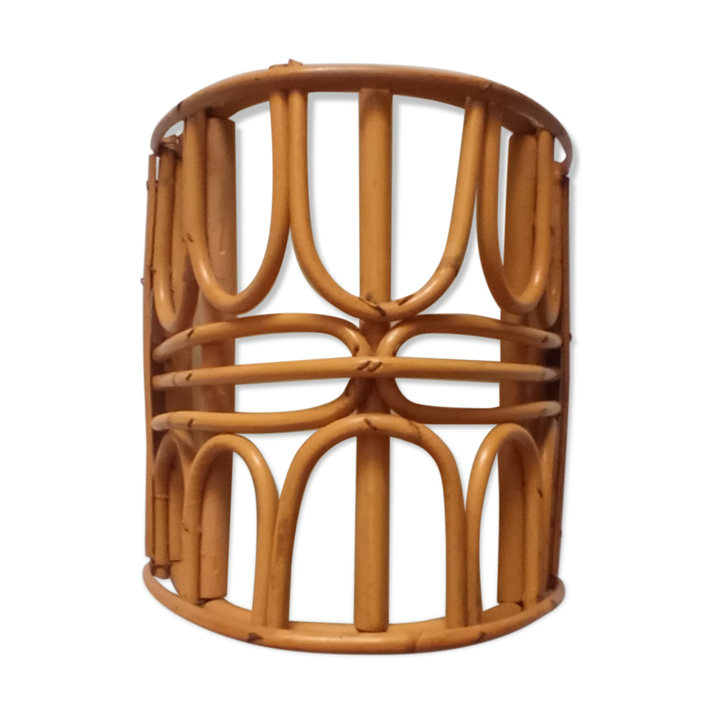 Vintage bamboo wall lamp