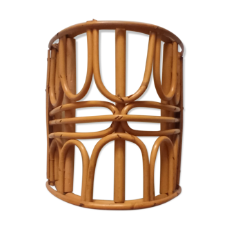 Vintage bamboo wall lamp