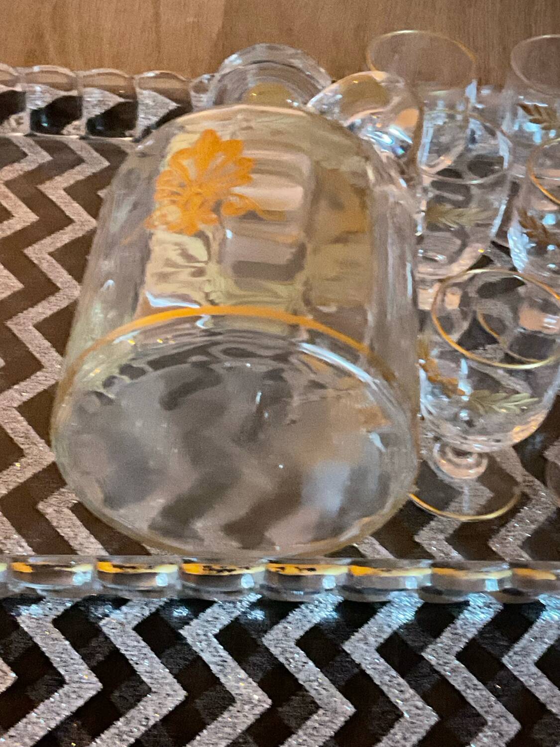 Baccarat service liqueur