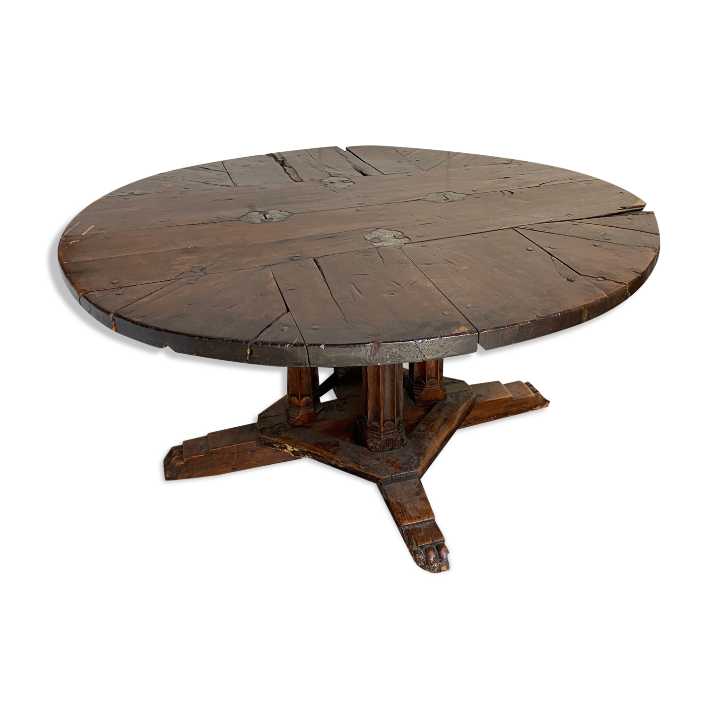 Medieval Gothic round table high period castle