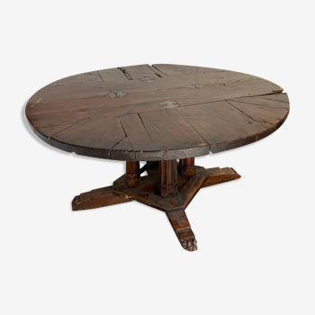 Medieval Gothic round table high period castle