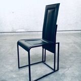 Postmodern architectural dining chairs, Italy, 1980s, set of 10