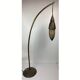 Lampadaire rustique patiné en cuivre et acier avec lanterne, Indonésie 1980