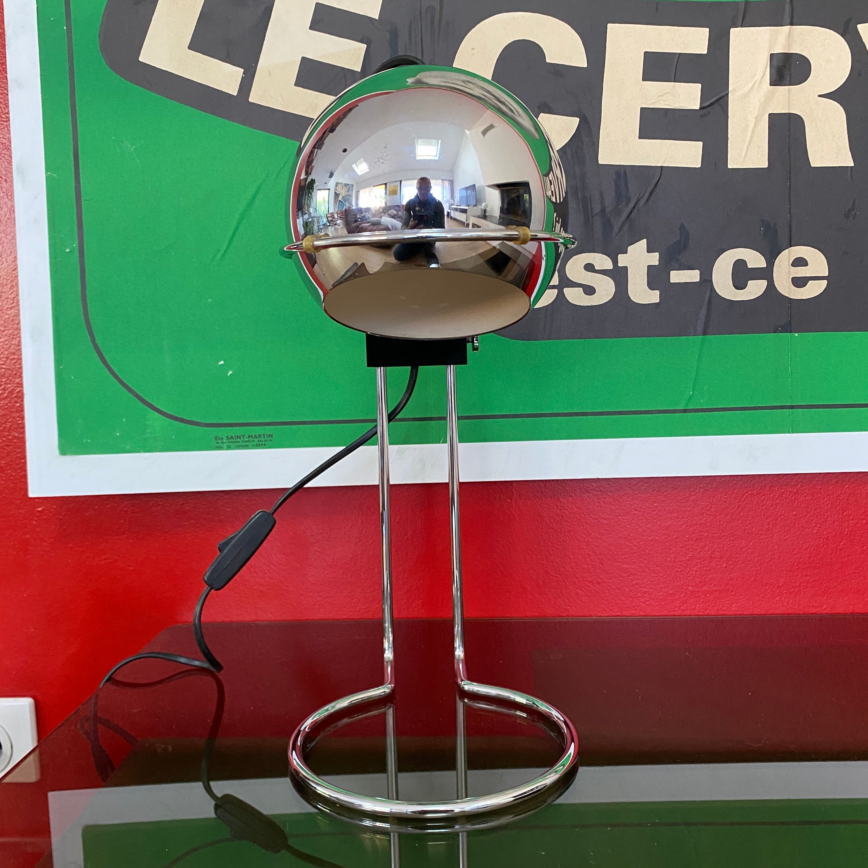 Eyeball lamp by Goffredo Reggiani. Italy 1969