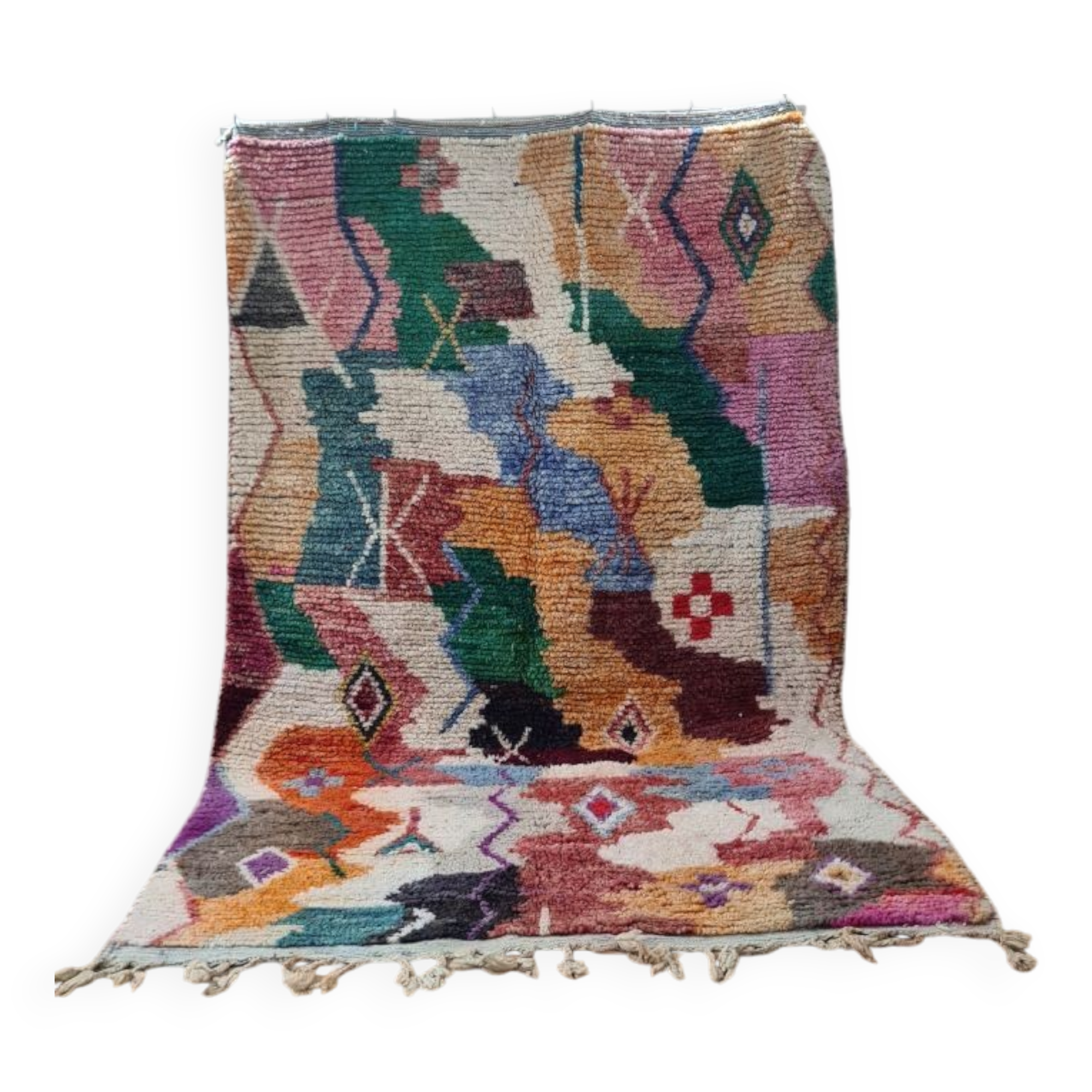 Handmade Berber wool rug Boujaad 250x150 cm