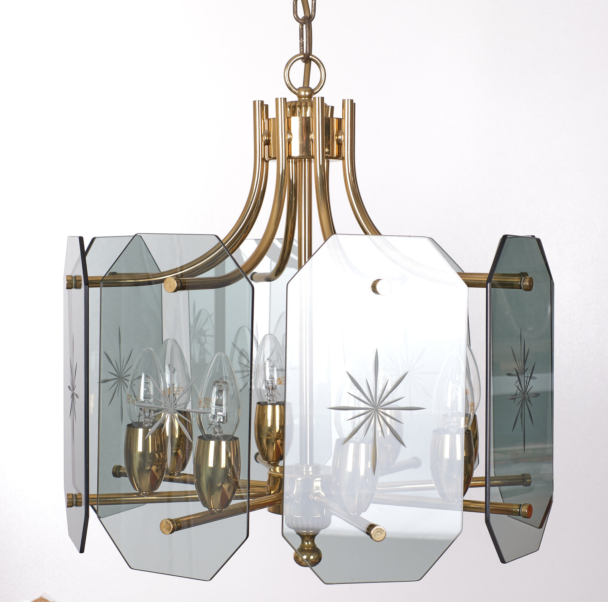 Lustre en verre Josef Brumberg, 1970s Allemagne