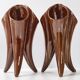 Paire de vases aux 3 cornes vintage 1960