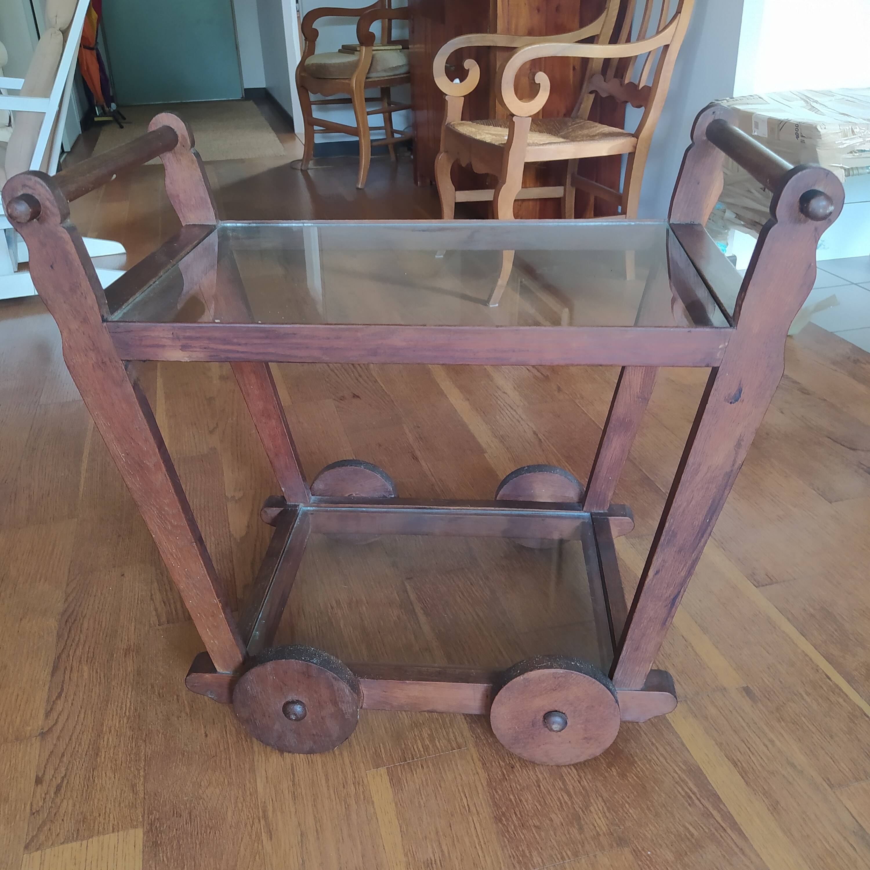 Modernist tea trolley from the 1930s Netherlands