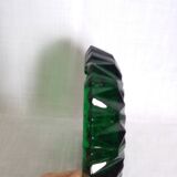 Green glass ashtray