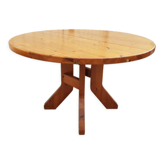 Table à manger extensible en pin 1970