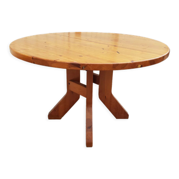 Extendable pine dining table 1970