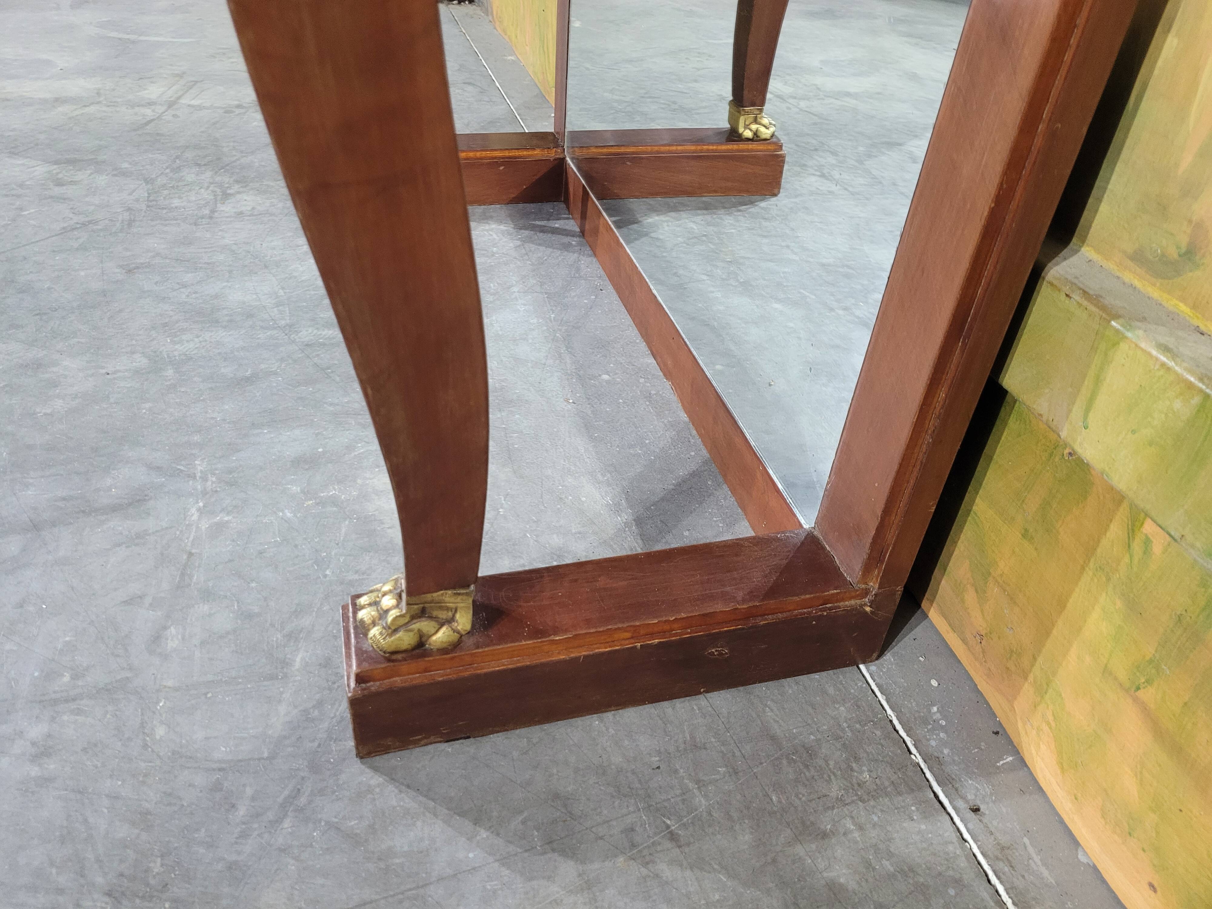 Napoleon III style mahogany console table