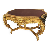 19th century gilded wood center table