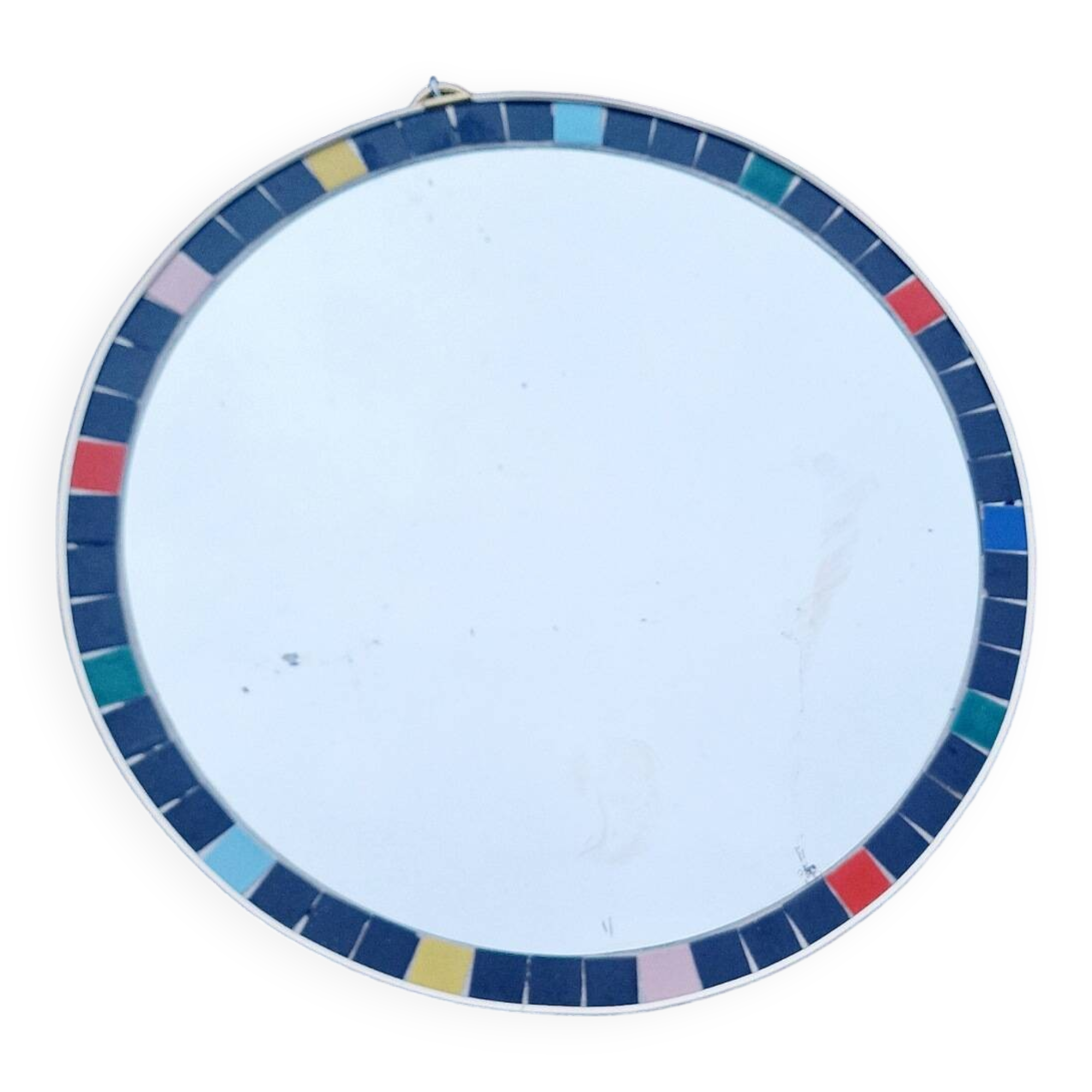 Vintage ceramic tile mirror