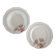 Set of 1 dish and 1 deep dish Badonviller
