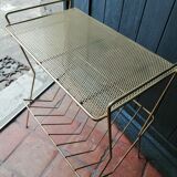 Vinyl door side table