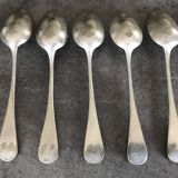 Lot de 15 anciens couverts en métal argenté monogrammé, orfèvrerie christofle