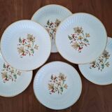 Porcelain soup plates from Chauvigny by Fernand Deshoulières