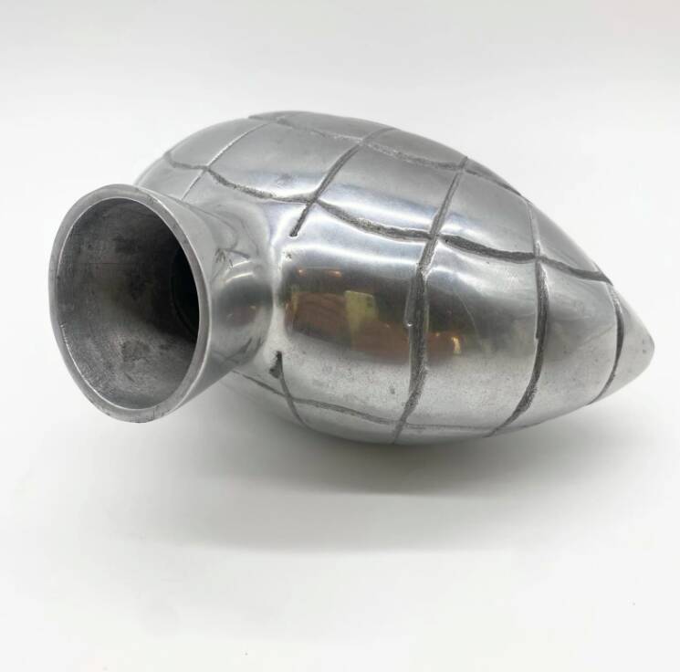 Vase "Coquillage II" / Cast aluminum - 1980s