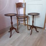 Pair of pedestal tables