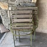Set of 4 folding garden chairs