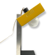 Space age yellow cubic table lamp, Italy 1970s