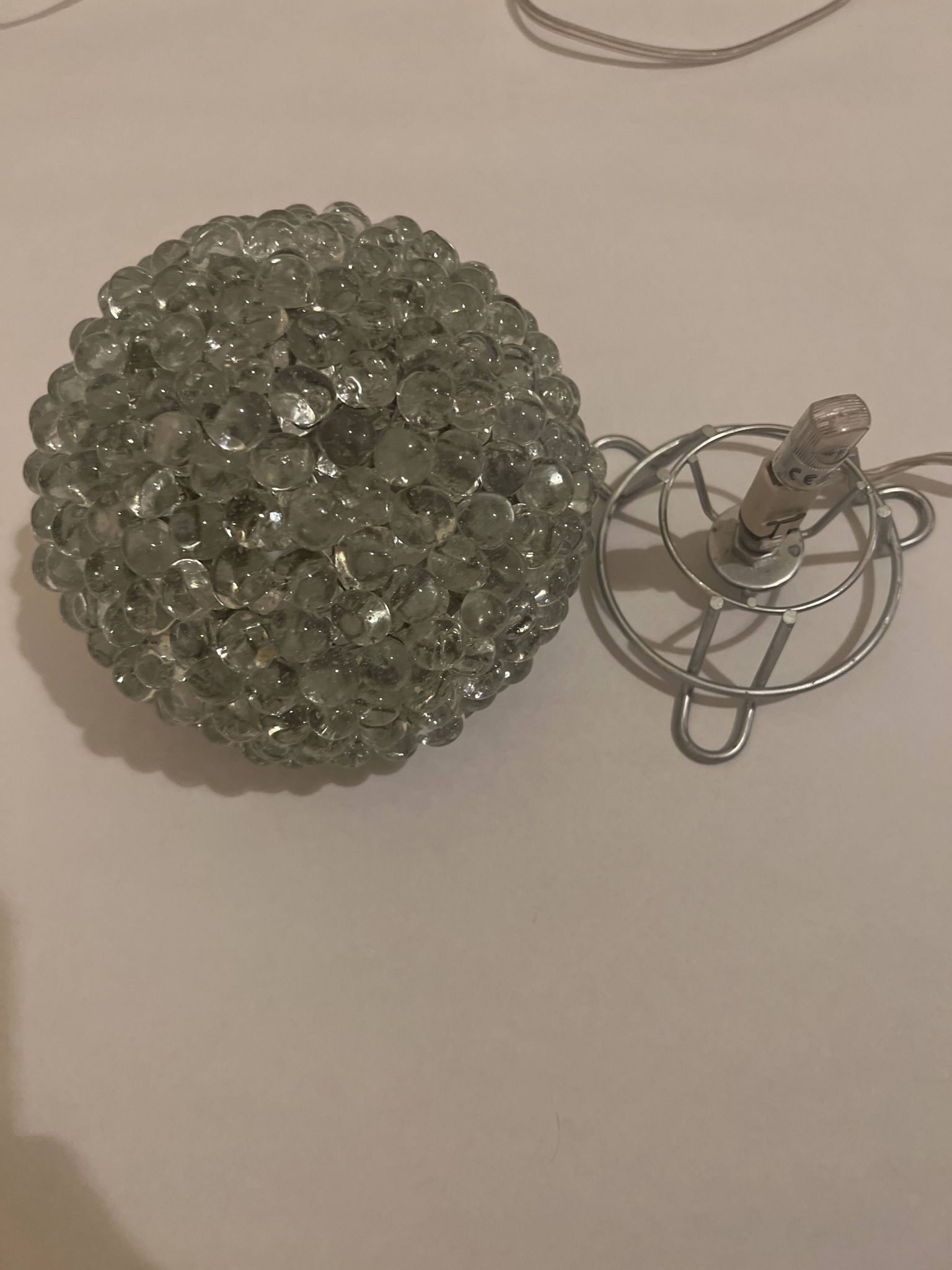 Handcrafted glass bubble lamp