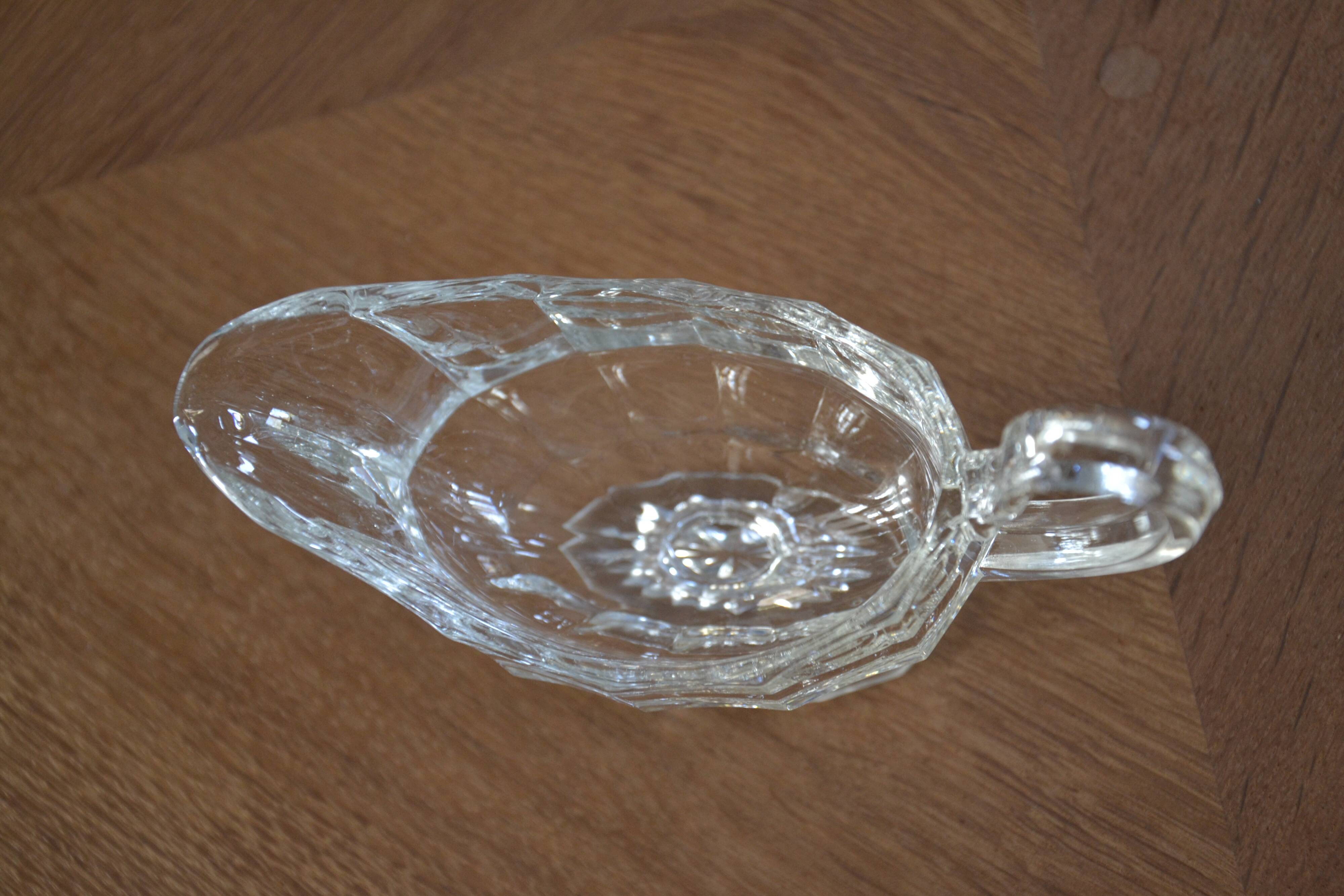 Crystal sauce boat