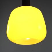 Vintage metal and glass pendant light design Italy 1960s