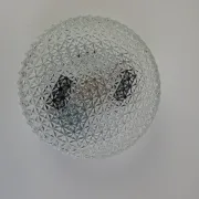 1990s Czech Geometric Glass Ceiling or Wall Light