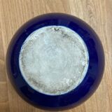 Blue ceramic round pot