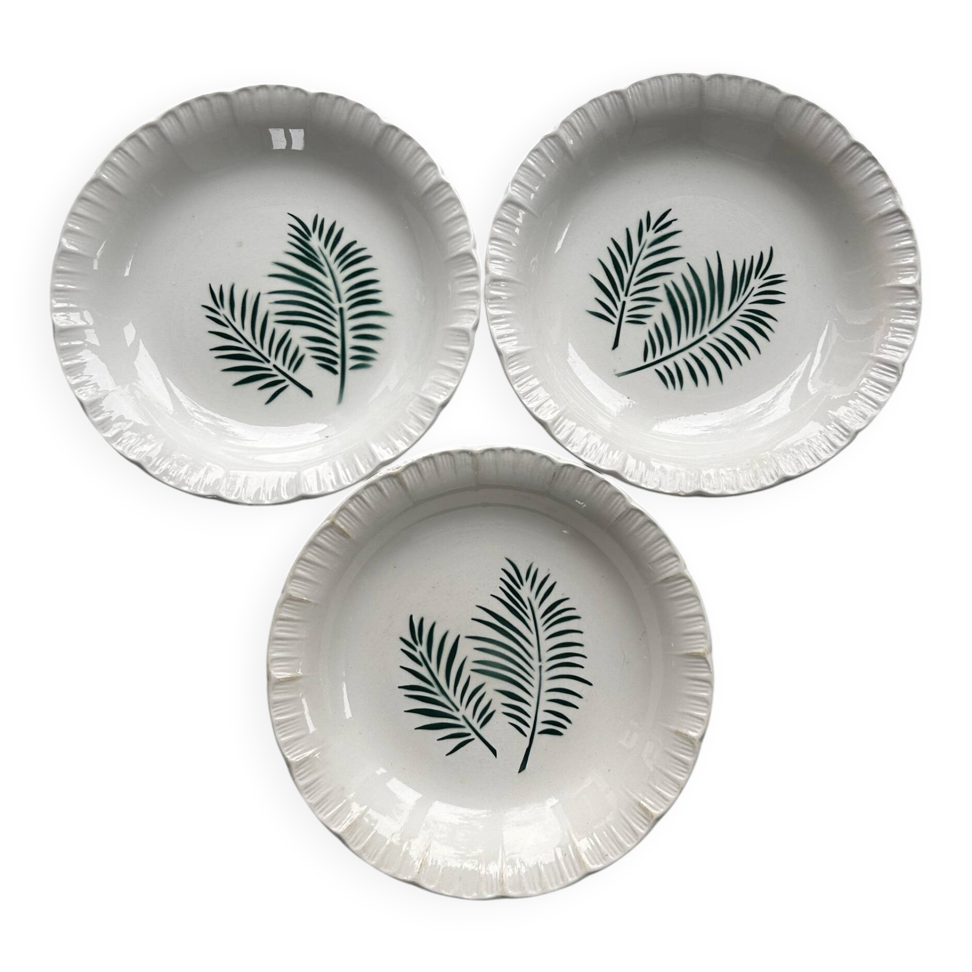 Set of three palm plates Digoin