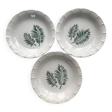Set of three palm plates Digoin