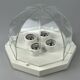 60s 70s ceiling lamp Glashütte Limburg Germany Plafoniere glass & metal