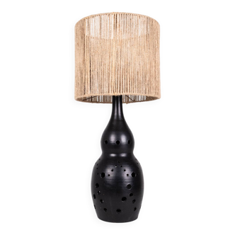 Beautiful ceramic lamp in the style of Georges Pelletier, France, 1970s.