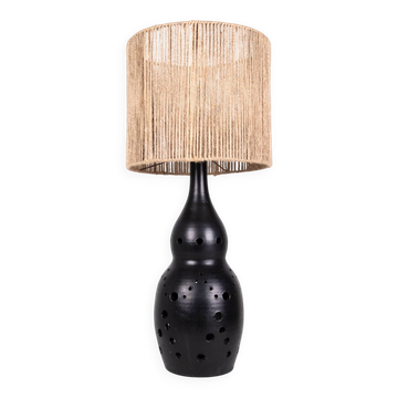 Beautiful ceramic lamp in the style of Georges Pelletier, France, 1970s.