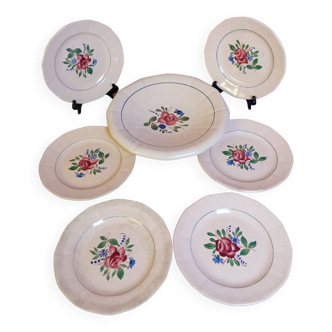 Sarreguemines earthenware dessert service