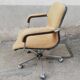 Vintage office chair yellow fabric