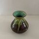 Vase lava vert et marron