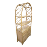 Rattan bookshelf