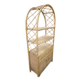 Rattan bookshelf
