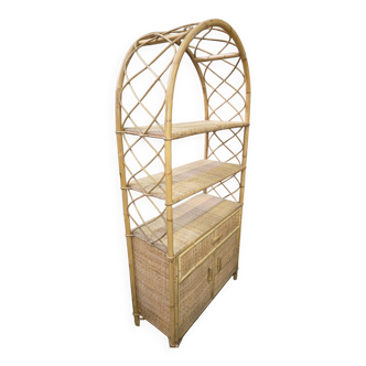 Rattan bookshelf