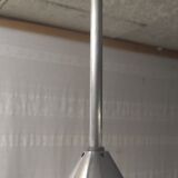 Industrial pendant lamp opaline Art Deco style – 50s/60s