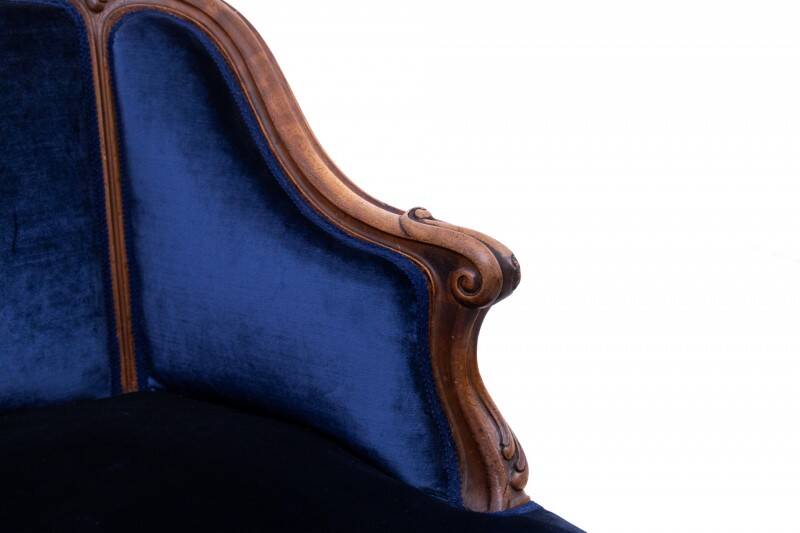 Antique pair of armchairs from the second half of the 19th century, France. After renovation.