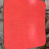 Red formica chairs